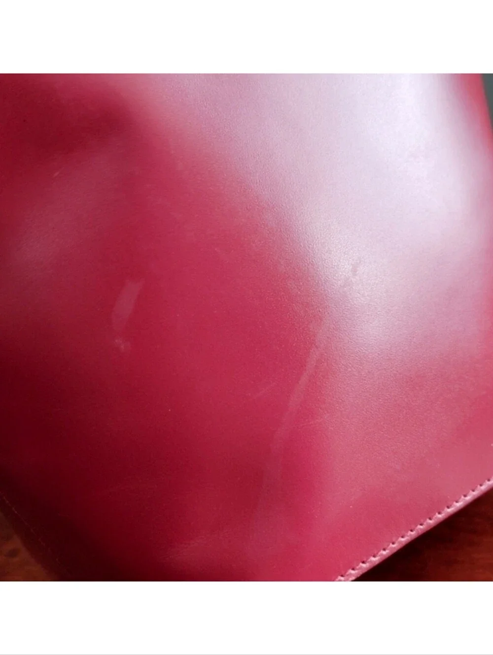 Gianfranco Lotti Firenze Trapezoid Backpack Red Leather Bag Italy